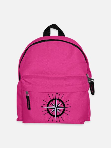 Nautical Compass - Kids' Backpack - fuchsia