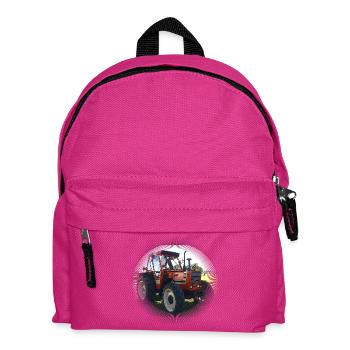 Paysage du champ Red Tractor - Sac à dos Enfant - fuchsia - Devant