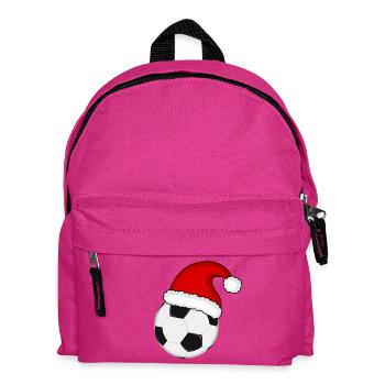 Football Père Noël chapeau fête - Sac à dos Enfant - fuchsia - Devant