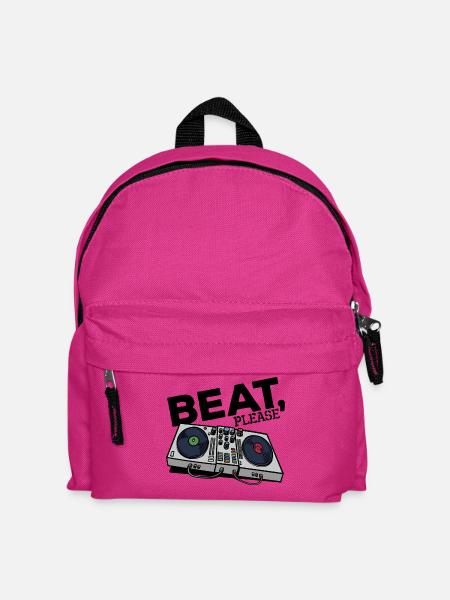 MC Beatbox Turntable Scratchen Hip Hop Musik Rap - Kinder Rucksack - Fuchsia