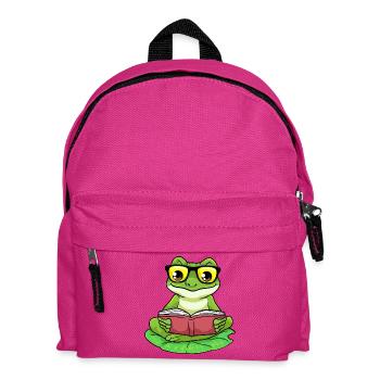 Lunettes de livre Frog Nerd - Sac à dos Enfant - fuchsia - Devant