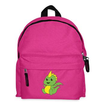 Dragon dragon monstre lézard saurien fantaisie fable - Sac à dos Enfant - fuchsia - Devant