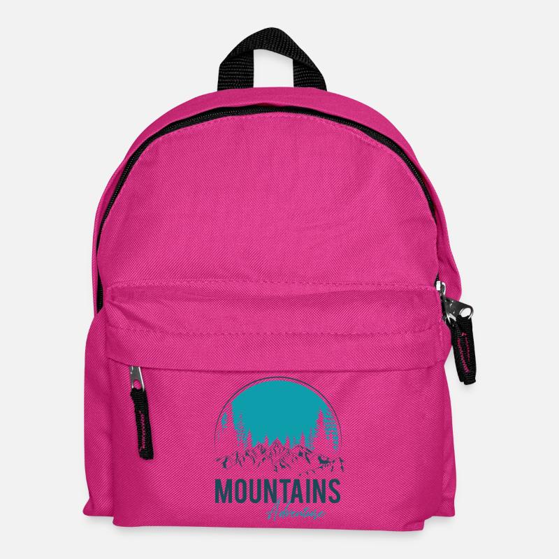 Mountains Adventure - Kinder Rucksack - Fuchsia