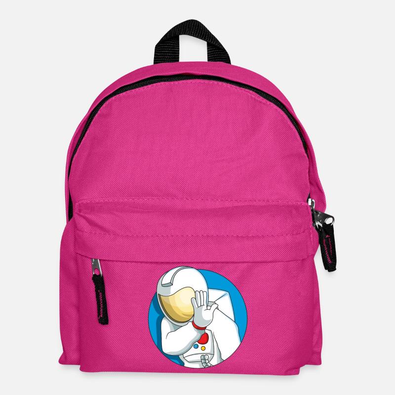 Schüchterner Astronaut - Kinder Rucksack - Fuchsia