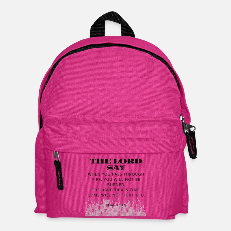 Bibelvers - Kinder Rucksack - Fuchsia