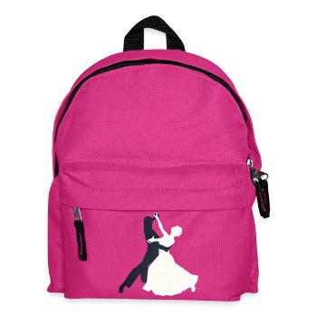 Eleganter Walzer Tanzmotif - Kinder Rucksack - Fuchsia - Vorne
