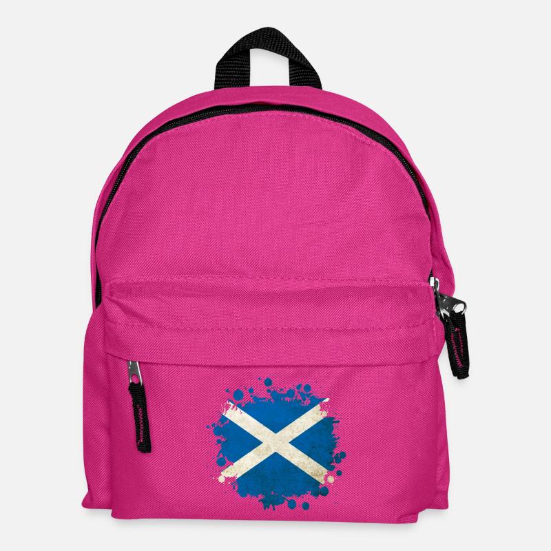 Schottland Blob Flags Design - Kinder Rucksack - Fuchsia