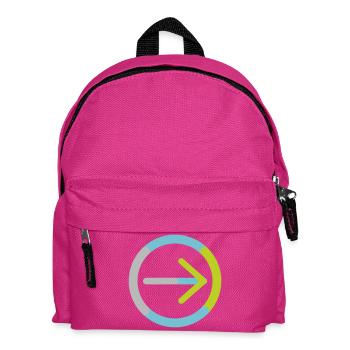 Das Logo der Genossenschaft für sich allein - Kinder Rucksack - Fuchsia - Vorne