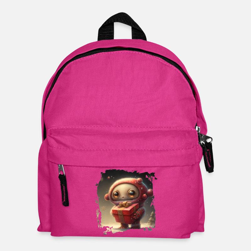Kuscheliger Weltraumheld mit Geschenk - Kinder Rucksack - Fuchsia