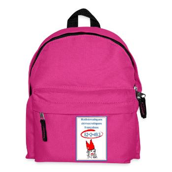 Mathématiques démocratiques françaises - Sac à dos Enfant - fuchsia - Devant