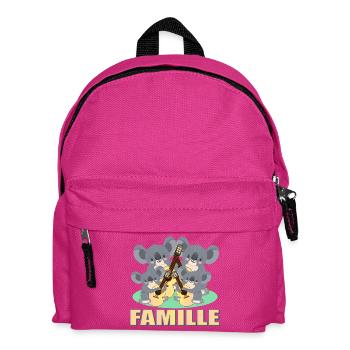 Famille de paresseux - Guitariste MUSIQUE - GUITAR - Sac à dos Enfant - fuchsia - Devant