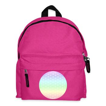 Fleur de Vie Pastel - 5ème Dimension - Mandala - Sac à dos Enfant - fuchsia - Devant
