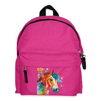 Pferdeglück - Kinder Rucksack - Fuchsia - Vorne