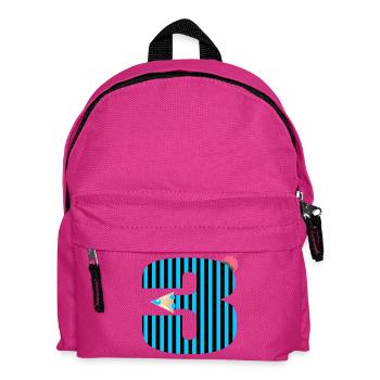 STYLO BLEU TROIS NUMÉROS 3 ÉLÈVES DE TROISIÈME ANNÉE - Sac à dos Enfant - fuchsia - Devant