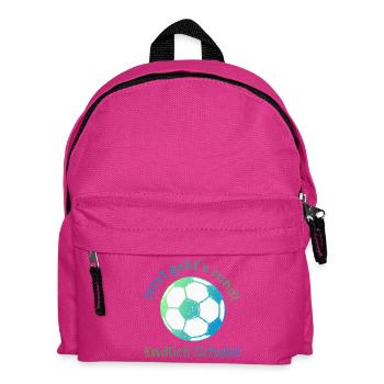 Endlich Schule - Fußball - Jetzt gehts rund! - Kinder Rucksack - Fuchsia - Vorne
