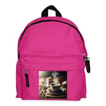 Tasse Kaffee - Kinder Rucksack - Fuchsia - Vorne