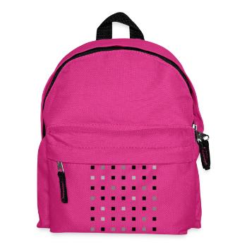 Grille carrée - Sac à dos Enfant - fuchsia - Devant