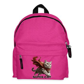 Super Cat British Shorthair BKH Tabby - Kids' Backpack - fuchsia - Front