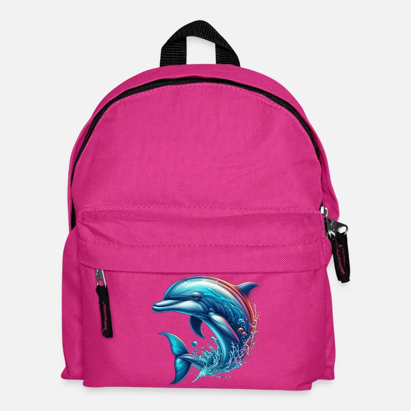 Delfin - Kinder Rucksack - Fuchsia
