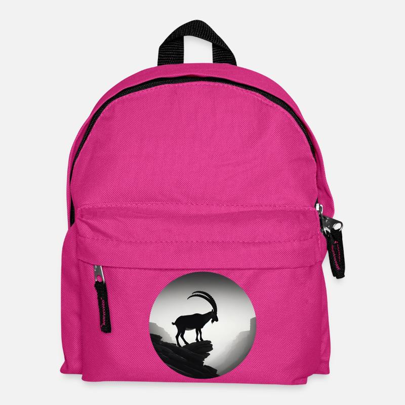 Steinbock - Kinder Rucksack - Fuchsia