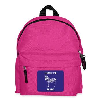 Strange zebra - Kids' Backpack - fuchsia - Front