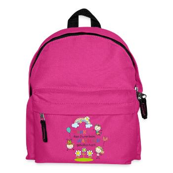 Saying daycare farewell | Children - Rainbow - Flowers - Kids' Backpack - fuchsia - Front