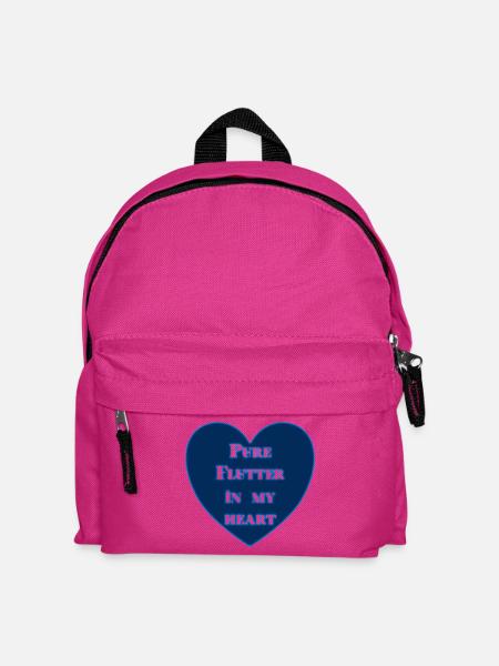Pure Flutter In My Heart - Kids' Backpack - fuchsia
