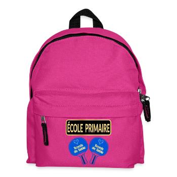 École Primaire - Tennis de Table - Sac à dos Enfant - fuchsia - Devant