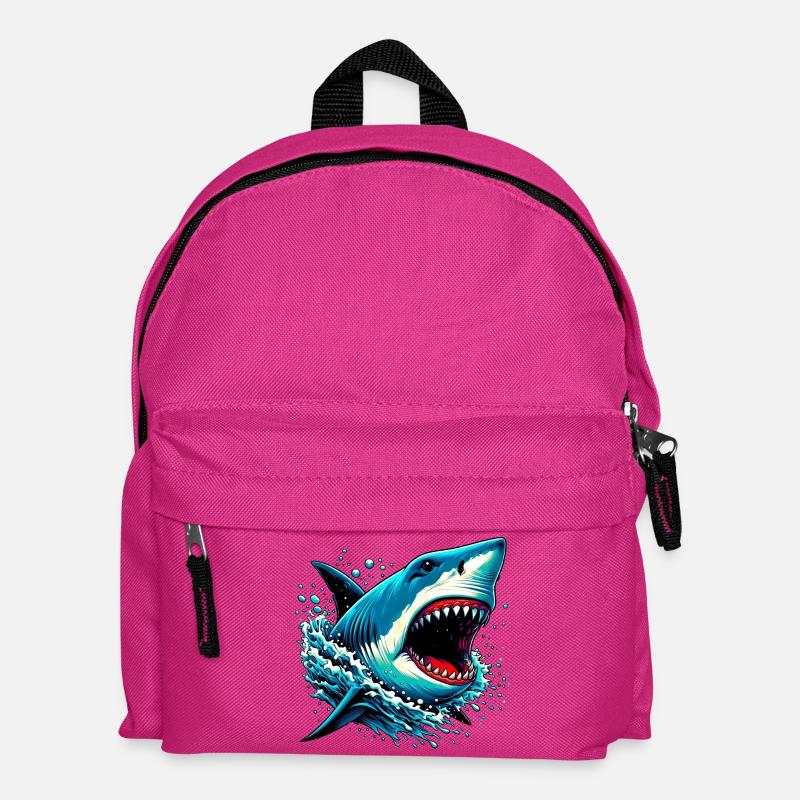 Shark - Kids' Backpack - fuchsia