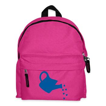 Blue Heart Watering Can – Spreading Love and Joy - Kids' Backpack - fuchsia - Front