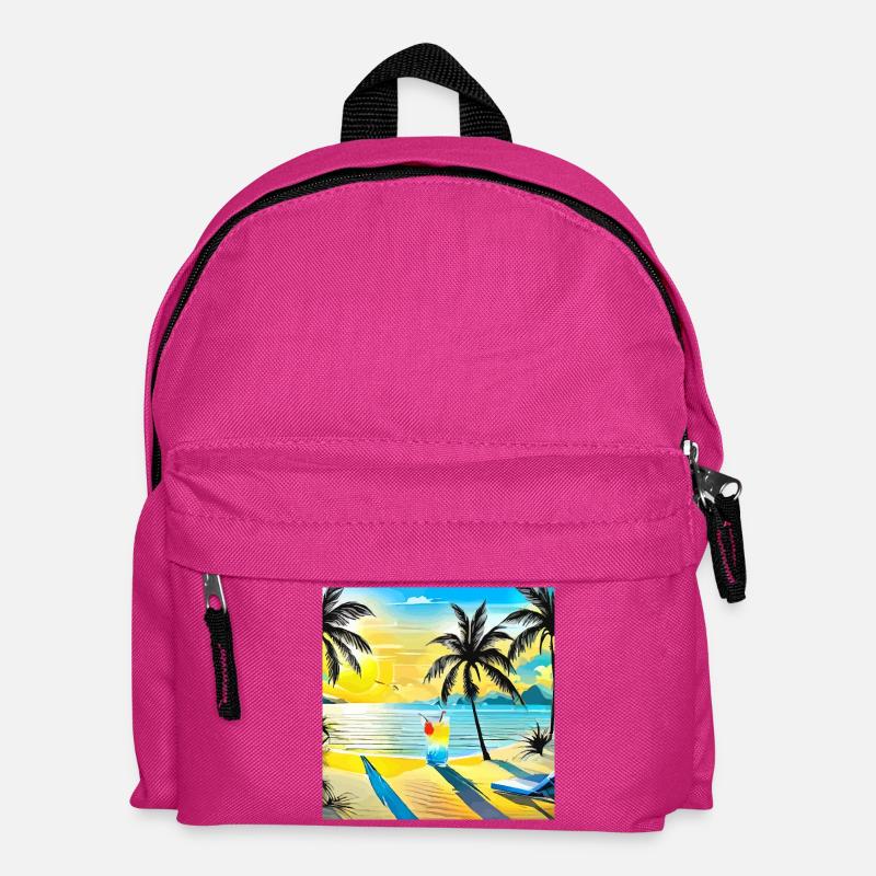 Beach - Kinder Rucksack - Fuchsia