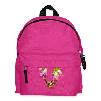 Bienchenmosaik mit Realistik Effekt - Kinder Rucksack - Fuchsia - Vorne