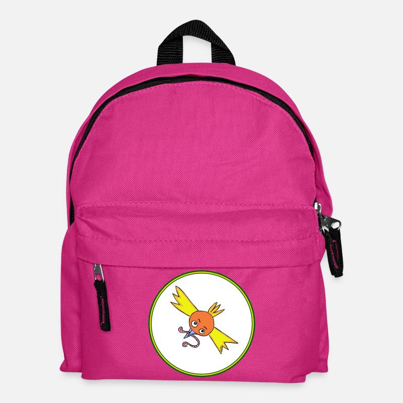 Vogel Cartoon - Kinder Rucksack - Fuchsia