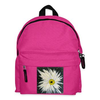 Edelweiss-black-white design - Kids' Backpack - fuchsia - Front