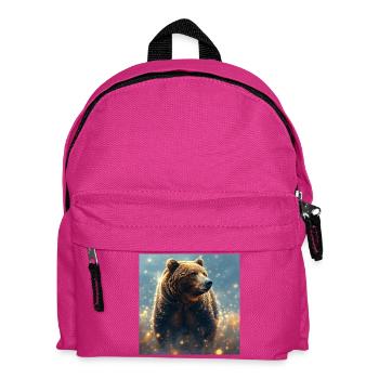 Animal Totem Ours Brun - Sac à dos Enfant - fuchsia - Devant