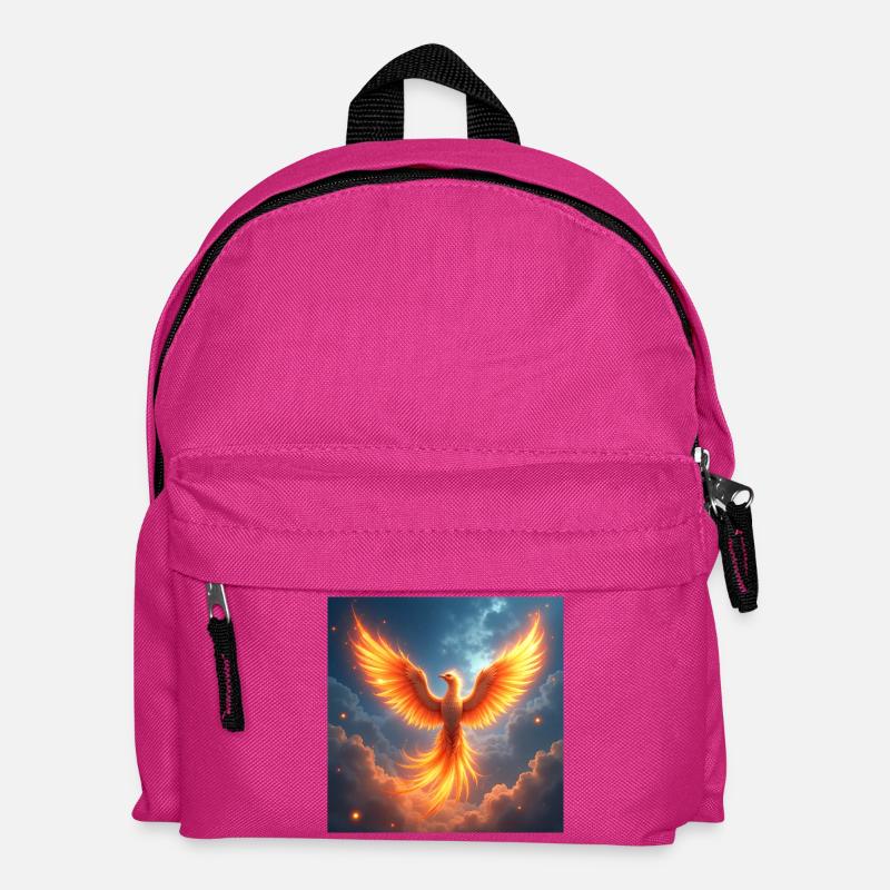 Krafttier Phoenix - Kinder Rucksack - Fuchsia
