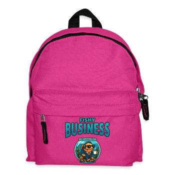 Fish business in the Aquarium - Kids' Backpack - fuchsia - Front
