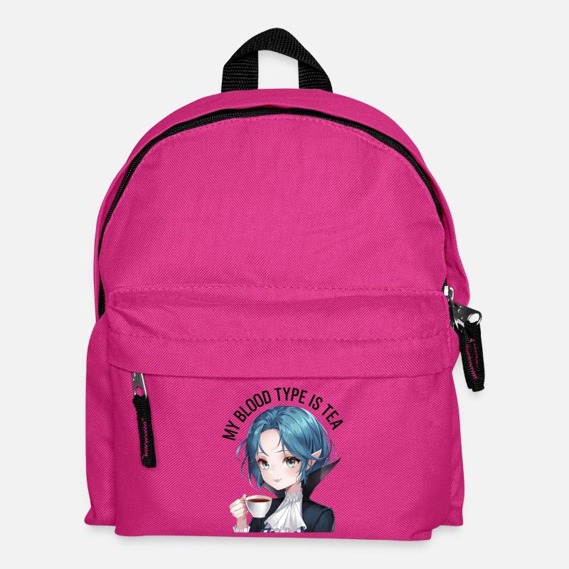 Meine Blutgruppe ist Tee - Kinder Rucksack - Fuchsia