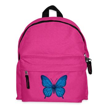 Blue Butterfly - Kids' Backpack - fuchsia - Front