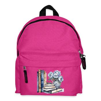 Livre classique illustré et composition florale - Sac à dos Enfant - fuchsia - Devant