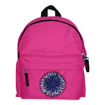 Blue Thistle Flower - Kids' Backpack - fuchsia - Front