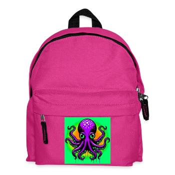 Octopus - Kids' Backpack - fuchsia - Front