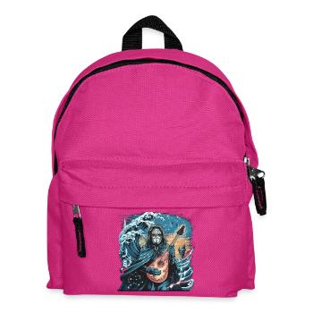 Vague mystique de l’océan avec musicien fantomatique - Sac à dos Enfant - fuchsia - Devant