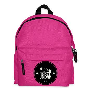 Urban Style Badge Featuring Red Sneaker and Bold  - Sac à dos Enfant - fuchsia - Devant