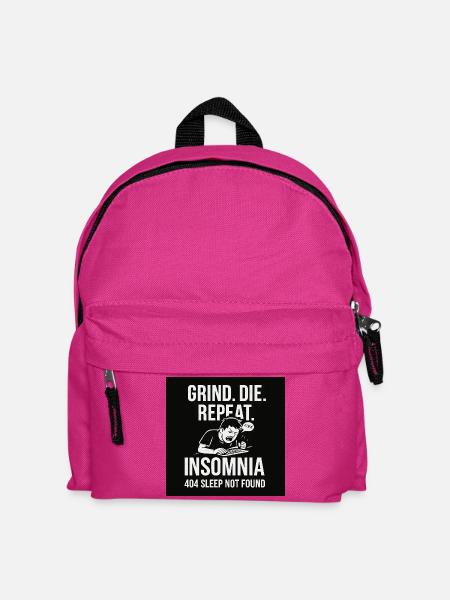 Motivierendes Schlafversagens-Design - Kinder Rucksack - Fuchsia