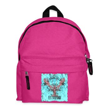 Oceanic Seafood Design - Kids' Backpack - fuchsia - Front