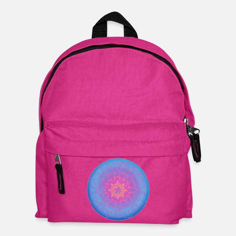 Träumerisches Mandala in blau-lila - Kinder Rucksack - Fuchsia