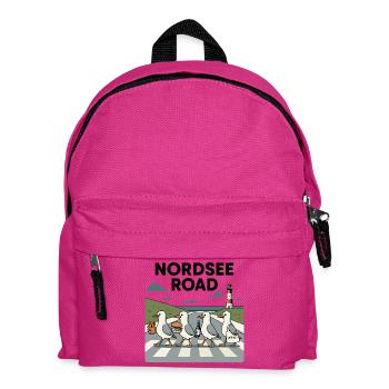 Nordseeroad Möwen - Kinder Rucksack - Fuchsia - Vorne