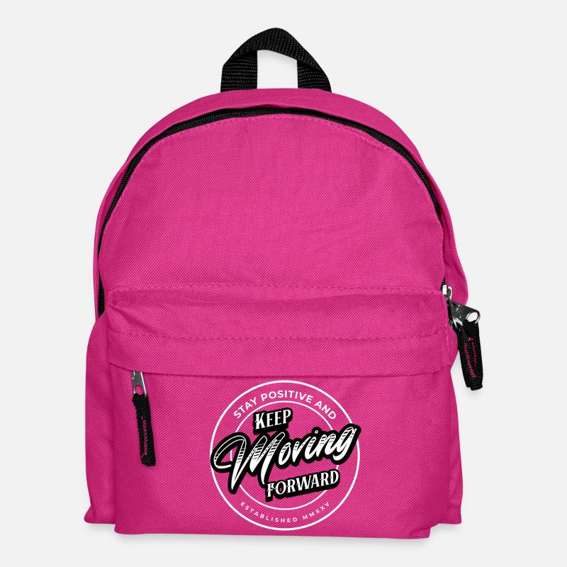 Rest Positive - Keep Moving Forward - Kids' Backpack - fuchsia