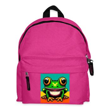 Frosch - Kinder Rucksack - Fuchsia - Vorne